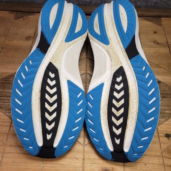 Saucony Tempus Mens 13 Running Athletic Shoes Sneaker Mesh, Concrete/Indigo - Picture 9 of 11